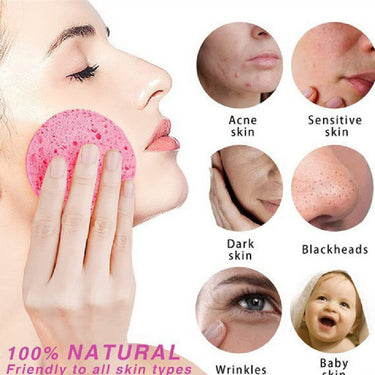 251020 Pcs Face Round Makeup Remover Tool Natural Wood